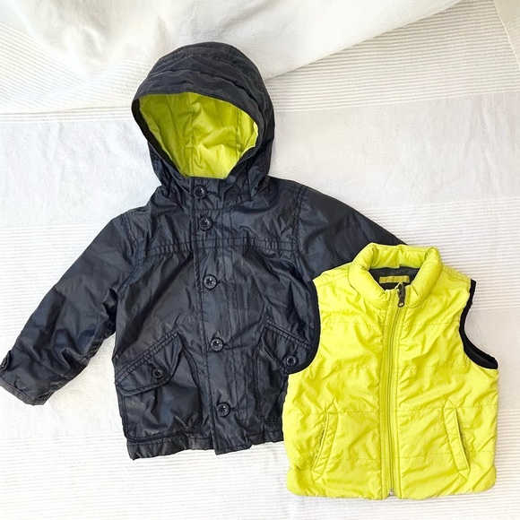 Baby Gap Aero 3 in 1 Coat / Jacket / Vest Blue Galaxy - Picture 4 of 16